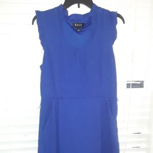Elle Dress ~ Size 14 ~ Royal Blue & Textured